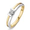 Ringen Excellent Jewelry | Ring Bicolor Briljant 0.18 Crt.