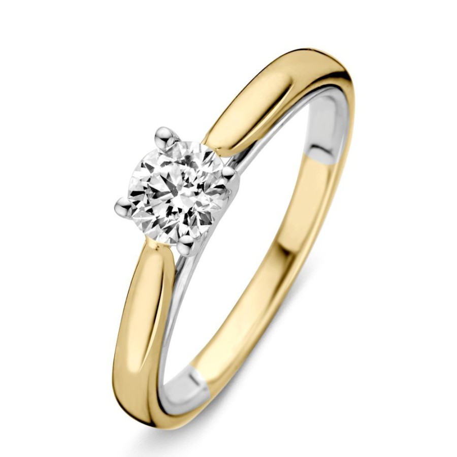 Ringen Excellent Jewelry | Ring Bicolor Briljant 0.50 Crt.