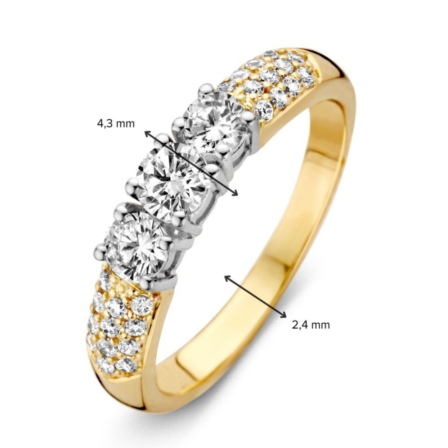 Ringen Excellent Jewelry | Ring Bicolor Zirkonia