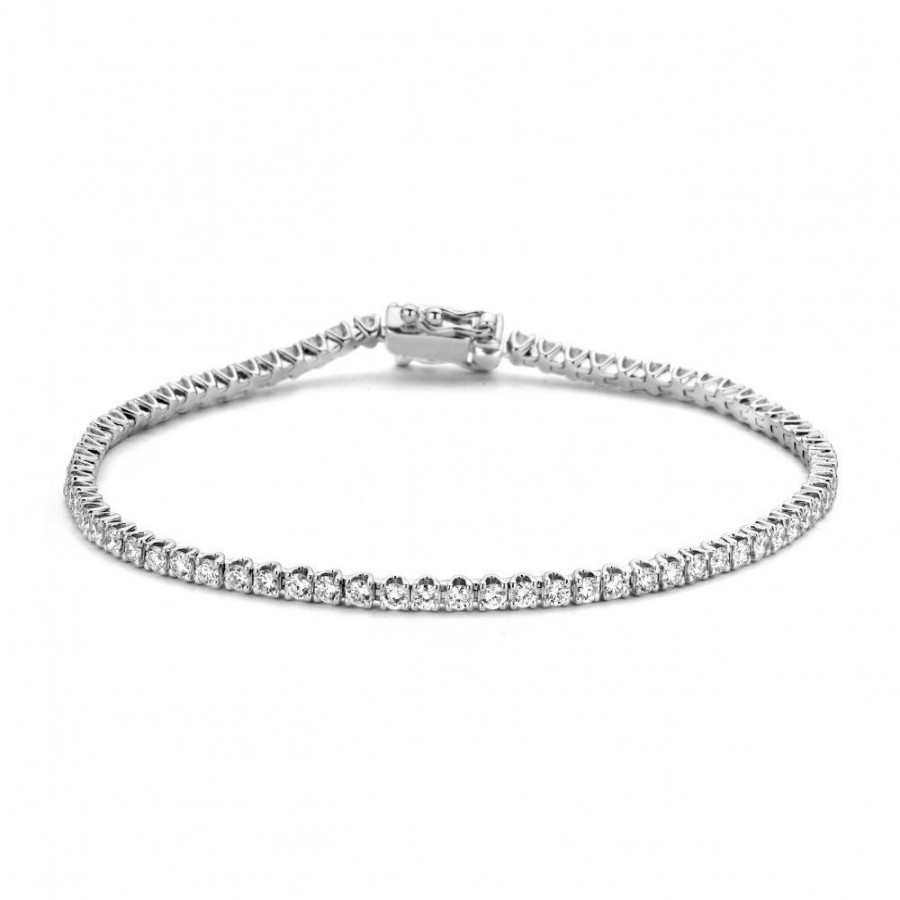 Armbanden Excellent Jewelry | Armband Witgoud Briljant 0,95 Crt.