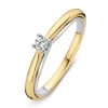 Ringen Excellent Jewelry | Ring Bicolor Briljant 0.10 Crt.