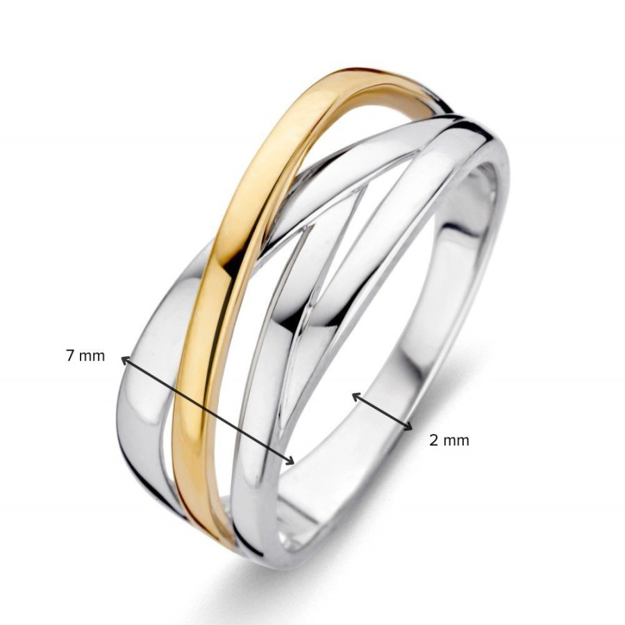 Ringen Excellent Jewelry | Ring Zilver/Goud