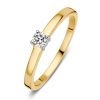 Ringen Excellent Jewelry | Ring Bicolor Briljant 0.16 Crt.