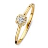 Ringen Excellent Jewelry | Ring Geelgoud Briljant 0.24 Crt.