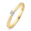 Ringen Excellent Jewelry | Ring Bicolor Briljant 0.06 Crt.