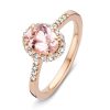 Ringen Excellent Jewelry | Ring Rosegoud Morganiet + Briljant