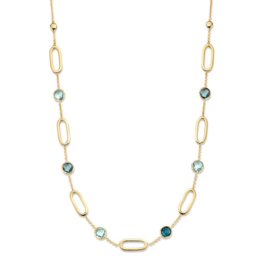 Colliers Excellent Jewelry | Collier Geelgoud Topaas