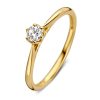 Ringen Excellent Jewelry | Ring Geelgoud Briljant 0.26 Crt.