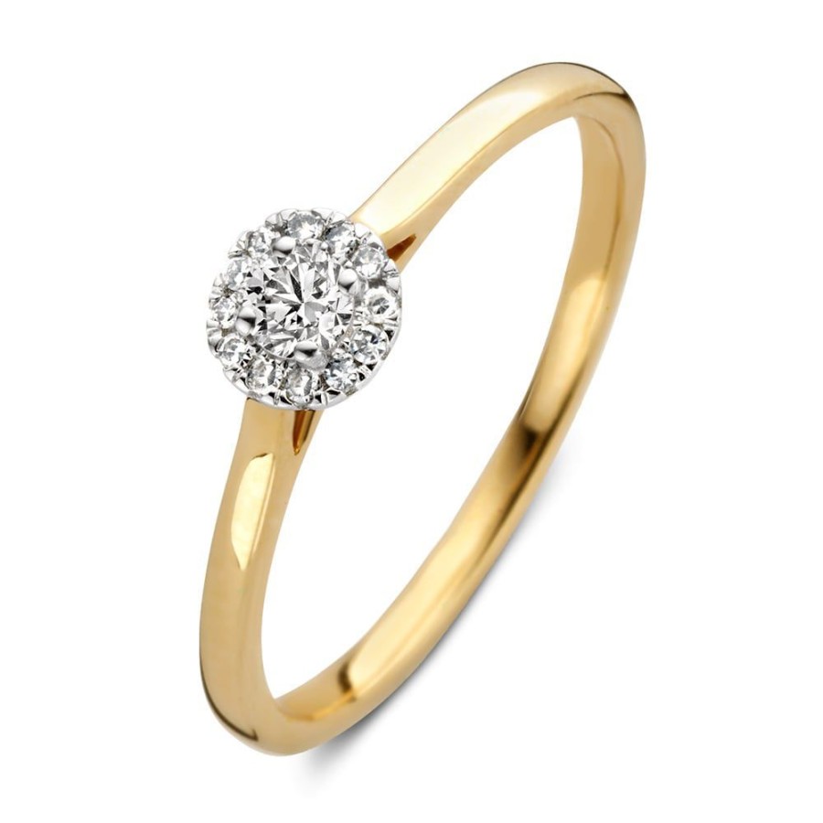 Ringen Excellent Jewelry | Ring Bicolor Briljant 0.15 Crt.