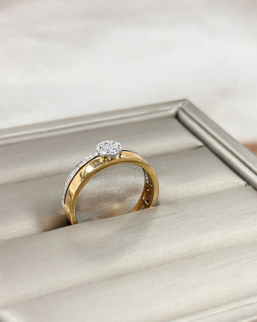 Ringen Excellent Jewelry | Ring Bicolor Briljant 0.22 Crt.