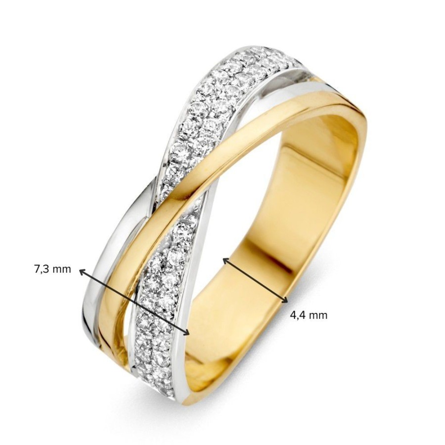 Ringen Excellent Jewelry | Ring Bicolor Zirkonia