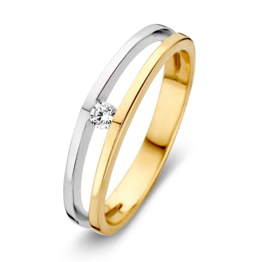 Ringen Excellent Jewelry | Ring Bicolor Zirkonia