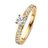 Ringen Excellent Jewelry | Ring Geelgoud Briljant 0.67 Crt.