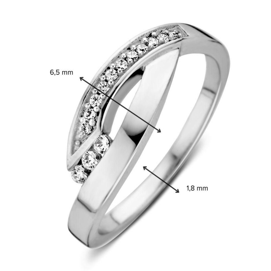 Ringen Excellent Jewelry | Ring Witgoud Zirkonia