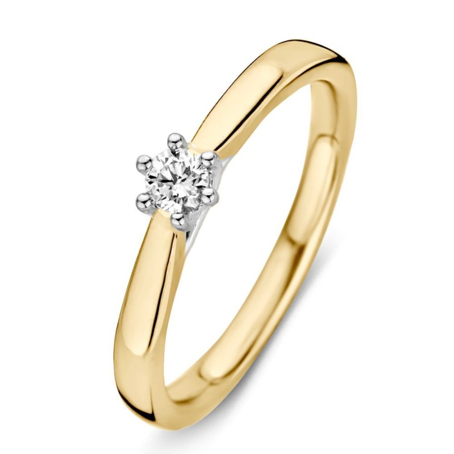 Ringen Excellent Jewelry | Ring Bicolor Briljant 0.14 Crt.