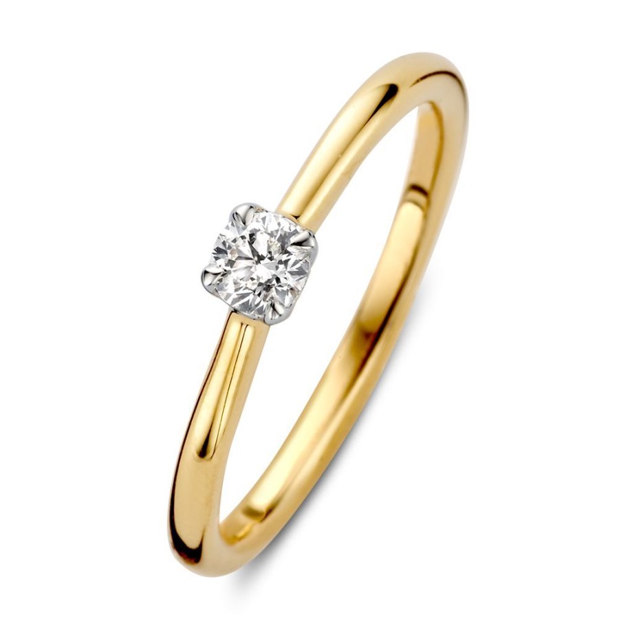 Ringen Excellent Jewelry | Ring Bicolor Briljant 0.20 Crt.