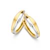 Oorbellen Excellent Jewelry | Oorringen Bicolor Briljant 0,03 Crt.