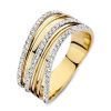 Ringen Excellent Jewelry | Ring Bicolor Briljant 0.52 Crt.