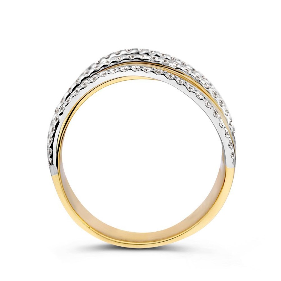 Ringen Excellent Jewelry | Ring Bicolor Briljant 0.52 Crt.