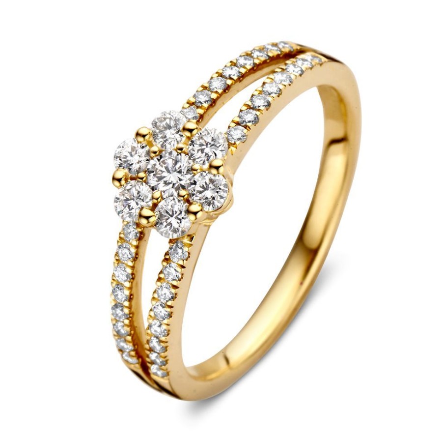 Ringen Excellent Jewelry | Ring Geelgoud Briljant 0.55 Crt.