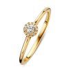 Ringen Excellent Jewelry | Ring Geelgoud Diamant 0.16 Crt.