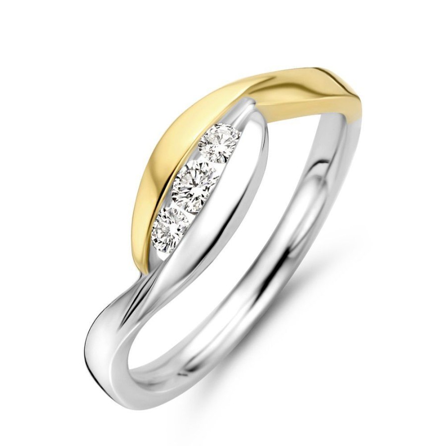 Ringen Excellent Jewelry | Ring Bicolor Briljant 0.18 Crt.