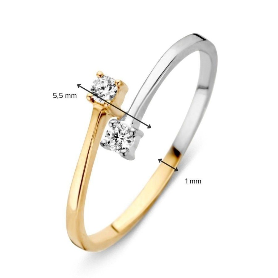 Ringen Excellent Jewelry | Ring Bicolor Zirkonia