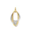 Hangers Excellent Jewelry | Hanger Bicolor Zirkonia