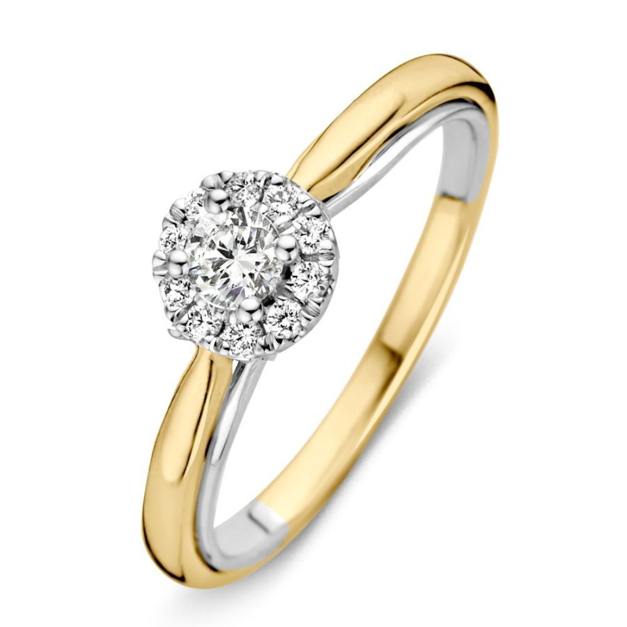 Ringen Excellent Jewelry | Ring Bicolor Briljant 0.33 Crt.