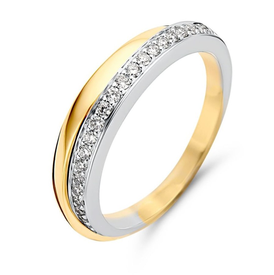 Ringen Excellent Jewelry | Ring Bicolor Briljant 0.25 Crt.