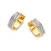 Oorbellen Excellent Jewelry | Oorringen Bicolor Briljant 0,31 Crt.