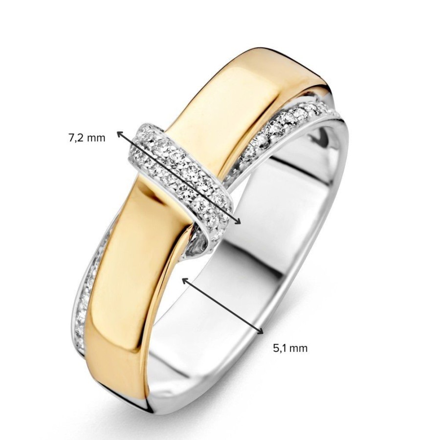 Ringen Excellent Jewelry | Ring Bicolor Briljant 0.23 Crt.