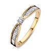 Ringen Excellent Jewelry | Ring Bicolor Briljant 0.13 Crt.