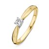 Ringen Excellent Jewelry | Ring Bicolor Briljant 0.15 Crt.