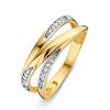 Ringen Excellent Jewelry | Ring Geelgoud Zirkonia