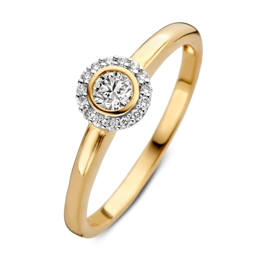 Ringen Excellent Jewelry | Ring Bicolor Briljant 0.26 Crt.