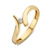 Ringen Excellent Jewelry | Ring Geelgoud Zirkonia