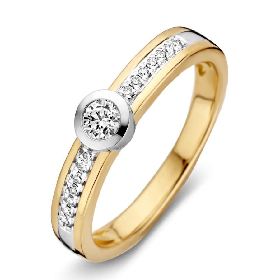 Ringen Excellent Jewelry | Ring Bicolor Briljant 0.26 Crt.