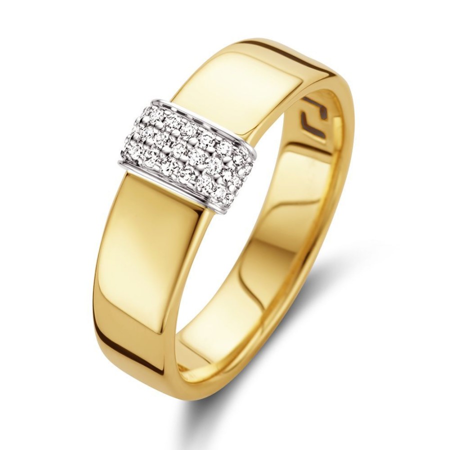 Ringen Excellent Jewelry | Ring Bicolor Briljant 0.11 Crt.