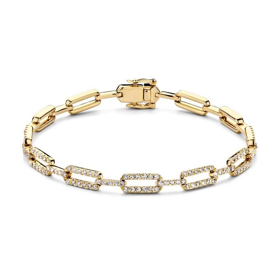 Armbanden Excellent Jewelry | Armband Geel Briljant 1,00 Crt.