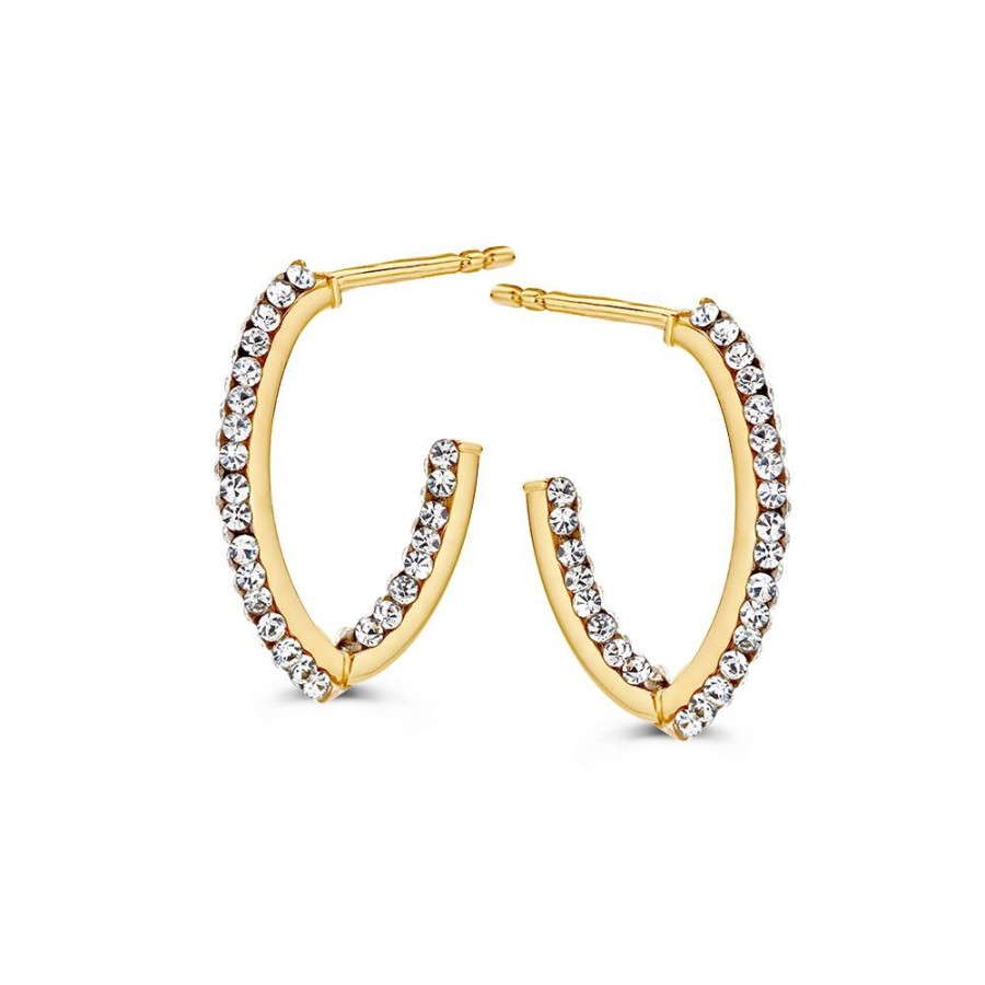 Oorbellen Excellent Jewelry | Oorstekers Bicolor Zirkonia