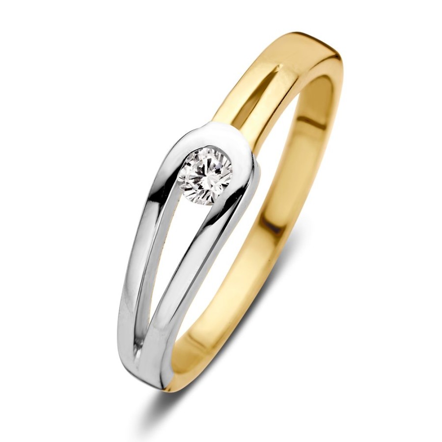 Ringen Excellent Jewelry | Ring Bicolor Zirkonia