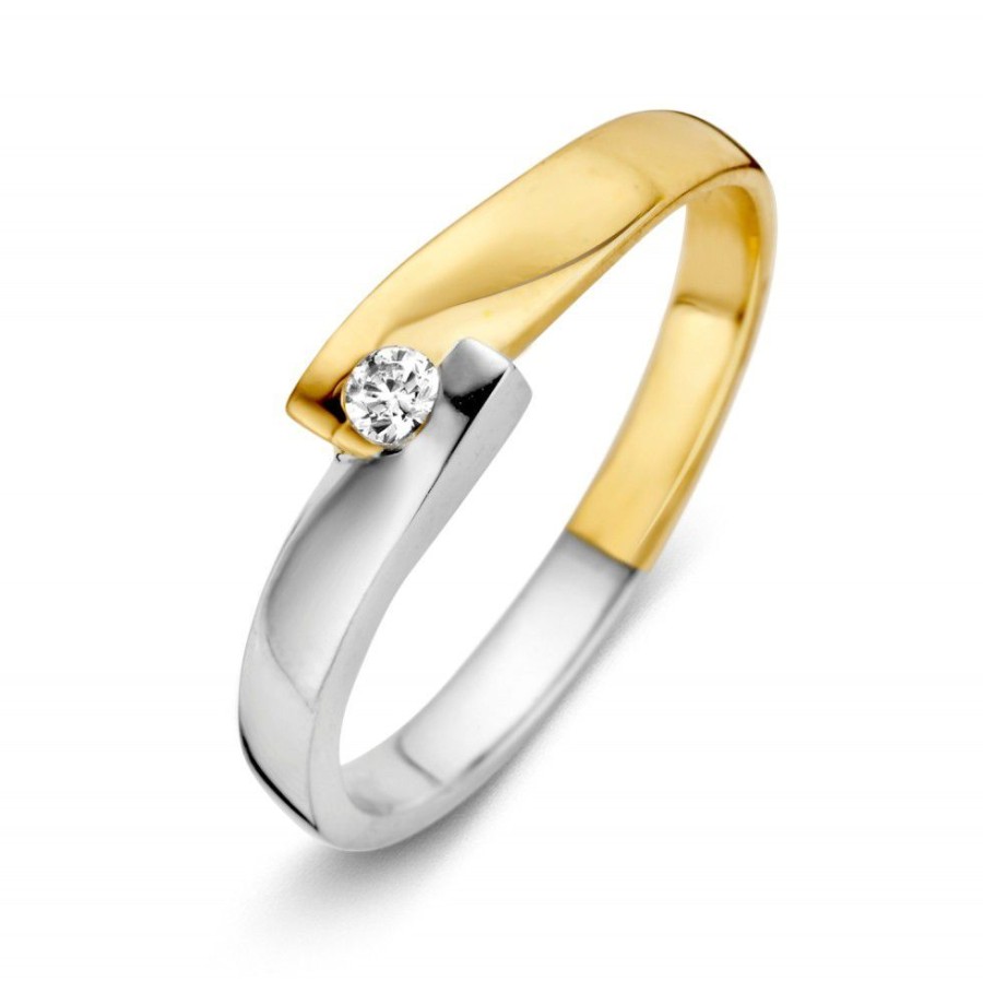 Ringen Excellent Jewelry | Ring Bicolor Zirkonia