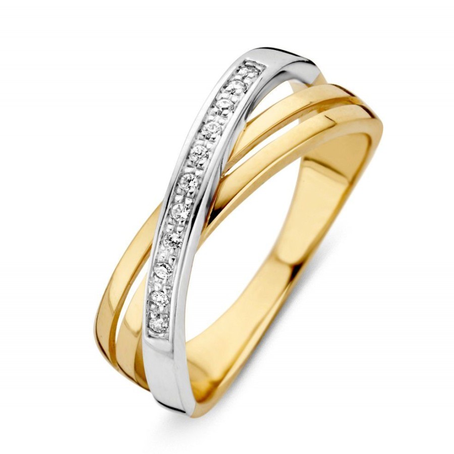 Ringen Excellent Jewelry | Ring Bicolor Zirkonia