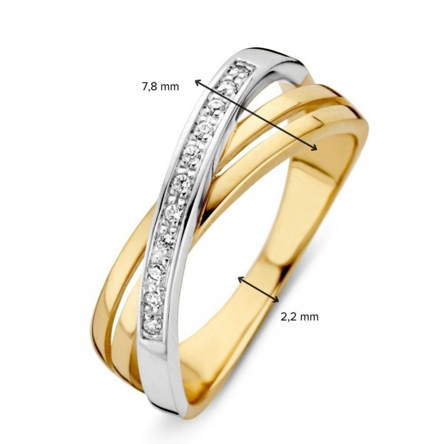 Ringen Excellent Jewelry | Ring Bicolor Zirkonia