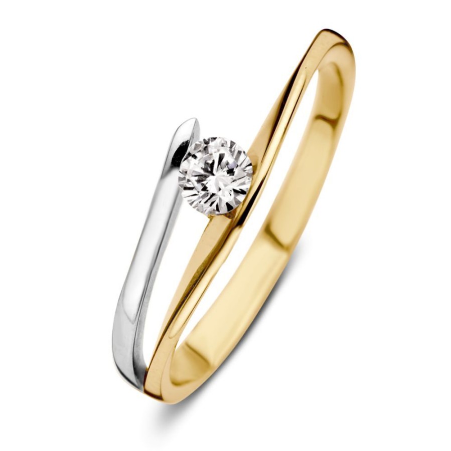 Ringen Excellent Jewelry | Ring Bicolor Zirkonia