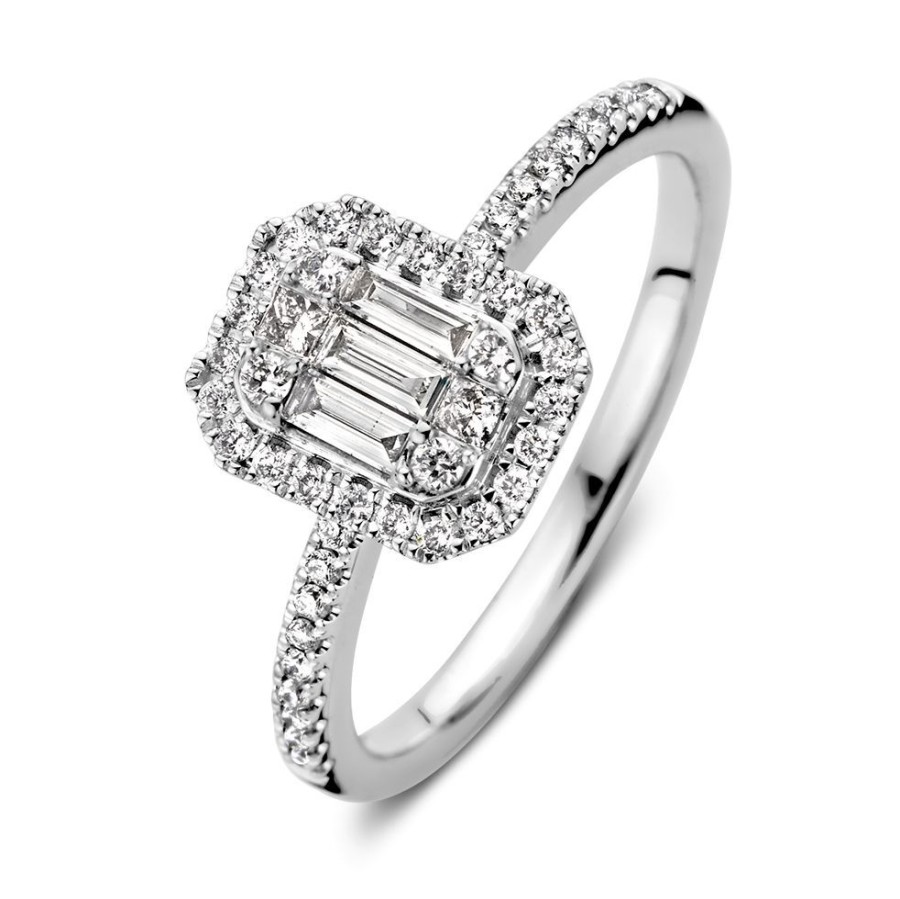 Ringen Excellent Jewelry | Ring Witgoud Diamant 0.50 Crt.