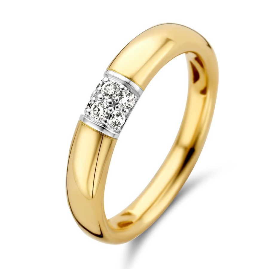 Ringen Excellent Jewelry | Ring Bicolor Briljant 0.16 Crt.