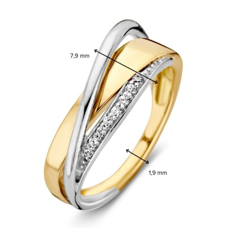 Ringen Excellent Jewelry | Ring Bicolor Zirkonia