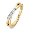 Ringen Excellent Jewelry | Ring Bicolor Briljant 0.08 Crt.